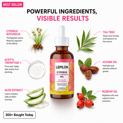 Cyperus Rotundus - Stop Unwanted Hair Growth Naturally