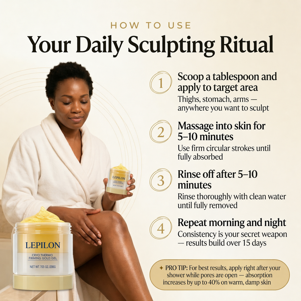 Cryo-Thermo Sculpting Gel – Smooth Cellulite's Appearance Naturally